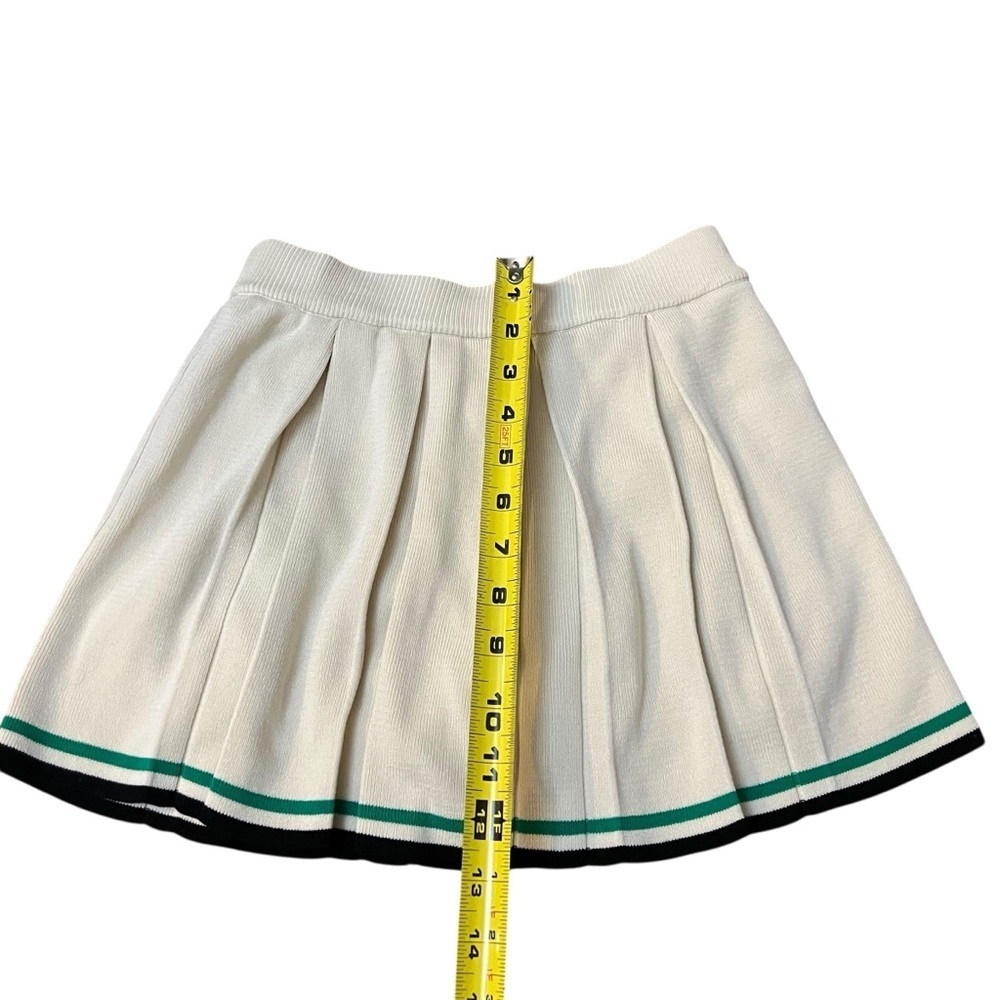 Daisy|Girls 2-Piece Knit Set -Polo Top & Pleated Skort- Cream/Ivory -Size S - Picture 9 of 10